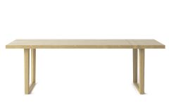 Table Double en bois de chêne massif - 250 cm - Personnalisable - Devina Nais